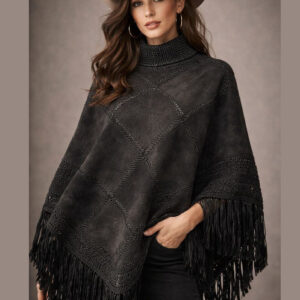 All Black Poncho