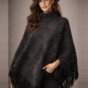 All Black Poncho