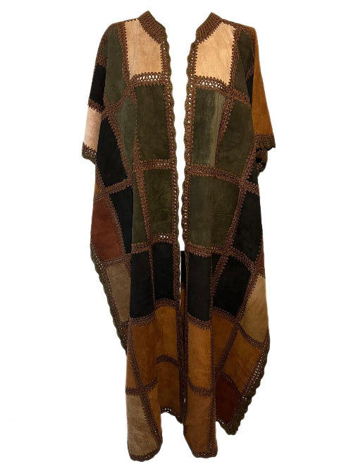 Patchwork Suede Cardigan - Image 2